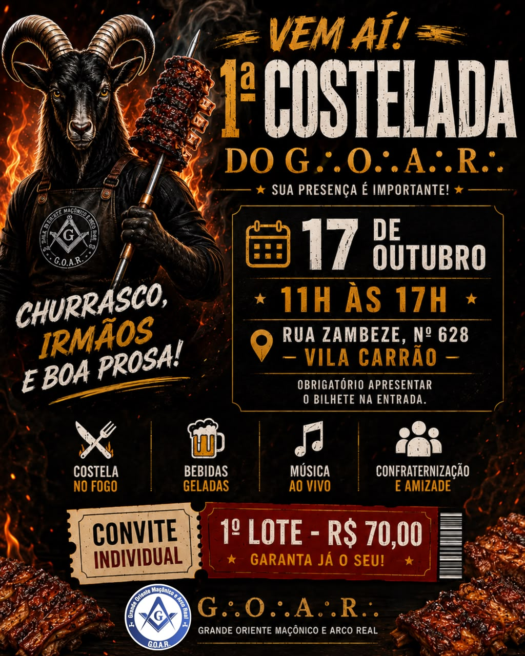 Cartaz oficial 1ª Costelada do G.O.A.R.